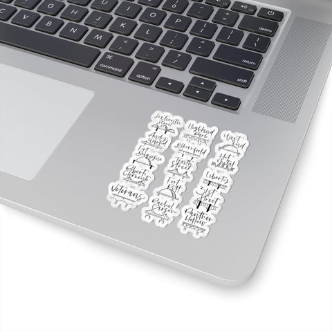 Pittsburgh Bridges Stickers – Kiss-Cut Vinyl Decal Art with Glossy Finish Paper Products - YinzerShop