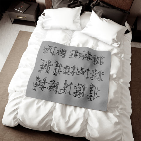 Pittsburgh Bridges Sweatshirt Blanket Home Decor - YinzerShop