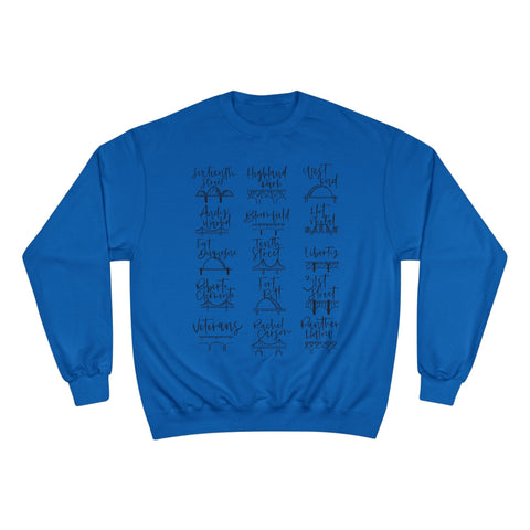 Pittsburgh Bridges Sweatshirt - Champion Crewneck Shirt With Double Dry Technology Sweatshirt - YinzerShop