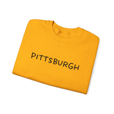Pittsburgh Bubble Letters - Heavy Blend™ Crewneck Sweatshirt Sweatshirt - YinzerShop