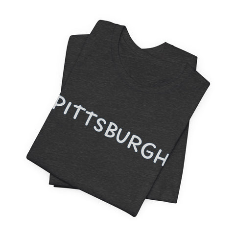 Pittsburgh Bubble Letters - Unisex Jersey Short Sleeve Tee T-Shirt - YinzerShop