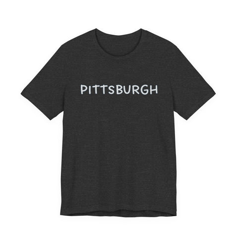 Pittsburgh Bubble Letters - Unisex Jersey Short Sleeve Tee T-Shirt - YinzerShop