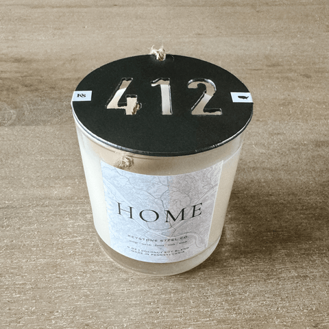 Pittsburgh Candle Set – Hand Poured Soy Blend Candle With Steel Ornament Candles - YinzerShop
