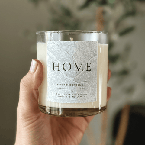 Pittsburgh Candle Set – Hand Poured Soy Blend Candle With Steel Ornament Candles - YinzerShop
