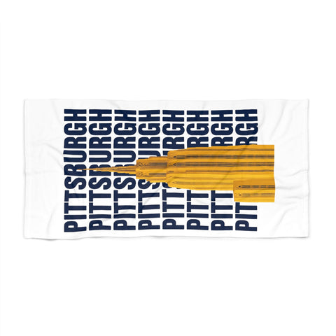 Pittsburgh Cathedral of Learning - Beach Towel Home Decor - YinzerShop