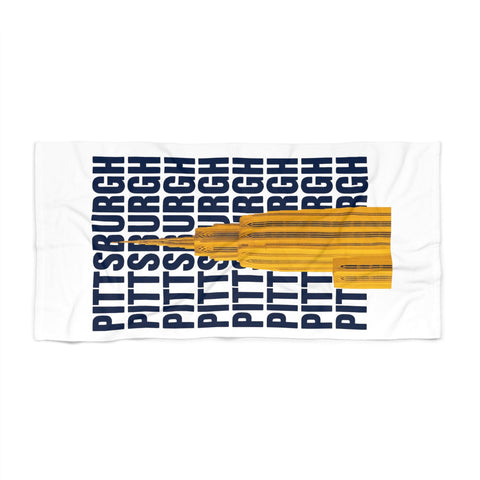 Pittsburgh Cathedral of Learning - Beach Towel Home Decor - YinzerShop