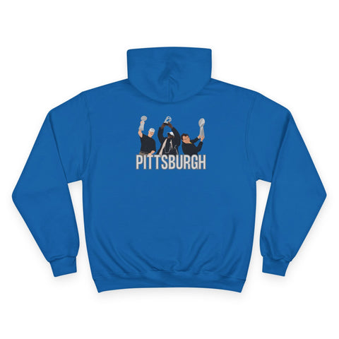 Pittsburgh Champion Coaches - Print on back - Champion Hoodie Hoodie - YinzerShop