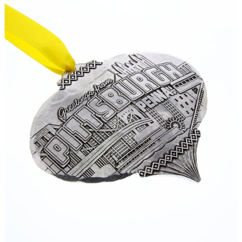 Pittsburgh Christmas Ornament – Handcrafted Steel City Skyline Holiday Decor Gift - YinzerShop