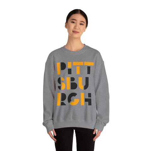 Pittsburgh City Art - Heavy Blend™ Crewneck Sweatshirt Sweatshirt - YinzerShop