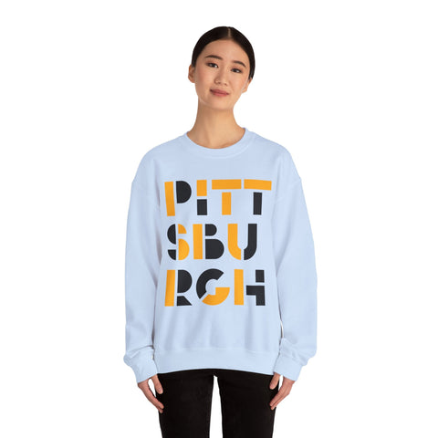 Pittsburgh City Art - Heavy Blend™ Crewneck Sweatshirt Sweatshirt - YinzerShop