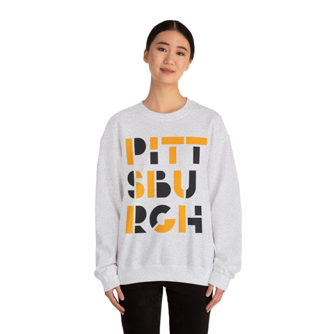 Pittsburgh City Art - Heavy Blend™ Crewneck Sweatshirt Sweatshirt - YinzerShop