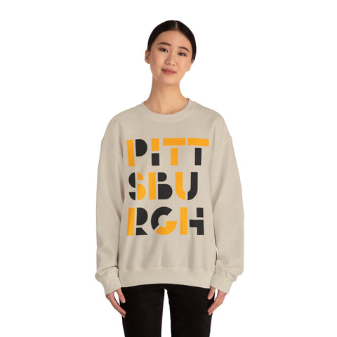 Pittsburgh City Art - Heavy Blend™ Crewneck Sweatshirt Sweatshirt - YinzerShop