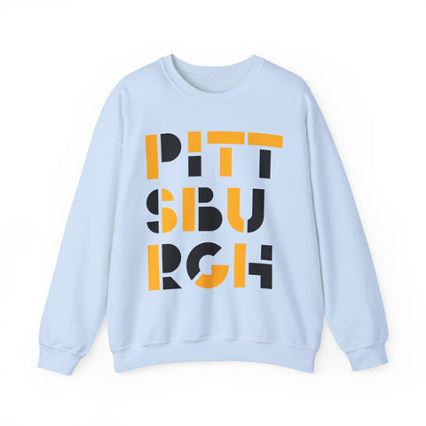 Pittsburgh City Art - Heavy Blend™ Crewneck Sweatshirt Sweatshirt - YinzerShop