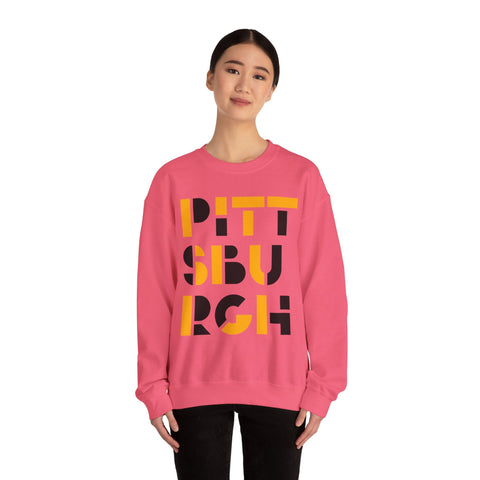 Pittsburgh City Art - Heavy Blend™ Crewneck Sweatshirt Sweatshirt - YinzerShop