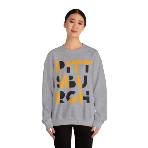 Pittsburgh City Art - Heavy Blend™ Crewneck Sweatshirt Sweatshirt - YinzerShop