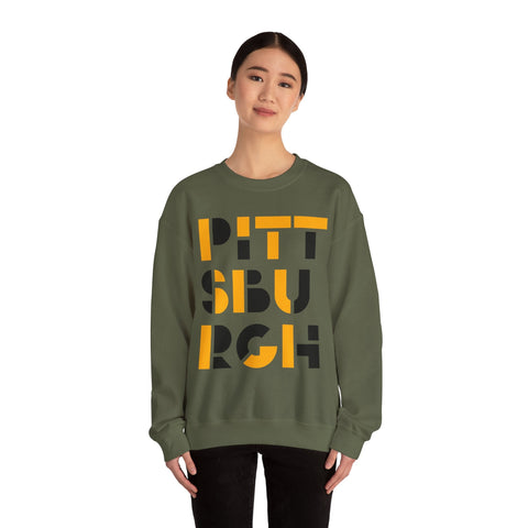Pittsburgh City Art - Heavy Blend™ Crewneck Sweatshirt Sweatshirt - YinzerShop