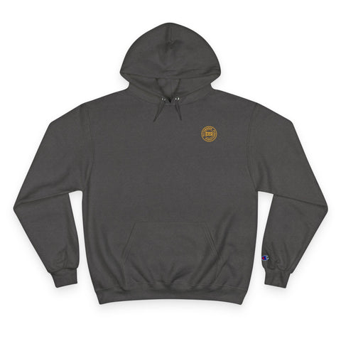 Pittsburgh City Art - Print on back - Champion Hoodie Hoodie - YinzerShop