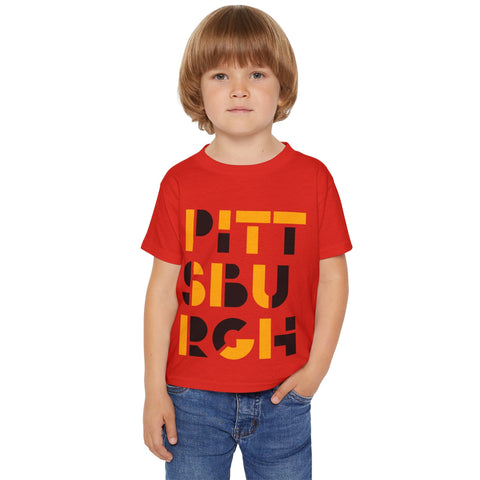 Pittsburgh City Art - Toddler T-Shirt Kids Apparel - YinzerShop