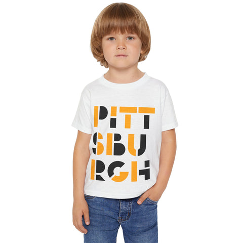Pittsburgh City Art - Toddler T-Shirt Kids Apparel - YinzerShop