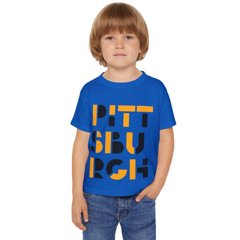 Pittsburgh City Art - Toddler T-Shirt Kids Apparel - YinzerShop