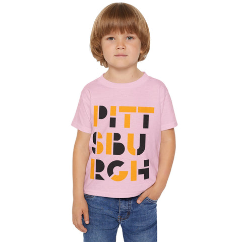 Pittsburgh City Art - Toddler T-Shirt Kids Apparel - YinzerShop