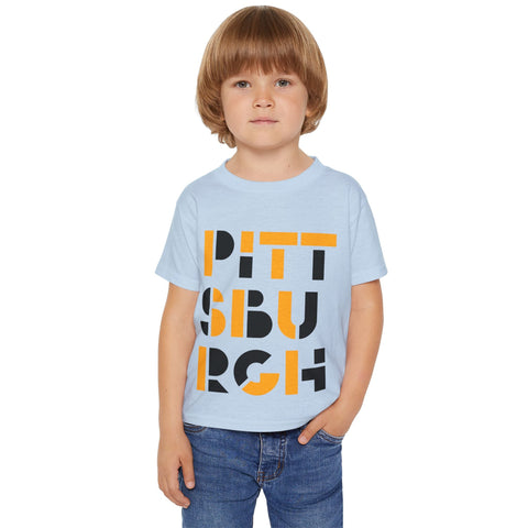 Pittsburgh City Art - Toddler T-Shirt Kids Apparel - YinzerShop