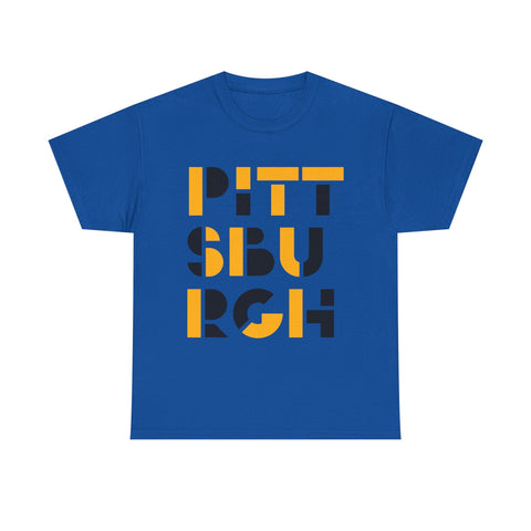 Pittsburgh City Art - Unisex Heavy Cotton Tee T-Shirt - YinzerShop