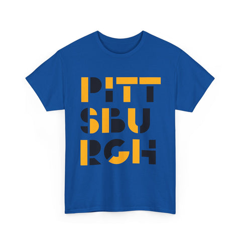 Pittsburgh City Art - Unisex Heavy Cotton Tee T-Shirt - YinzerShop