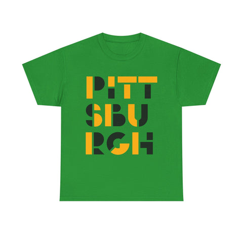 Pittsburgh City Art - Unisex Heavy Cotton Tee T-Shirt - YinzerShop