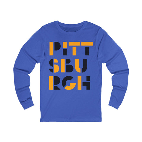 Pittsburgh City Art - Unisex Long Sleeve Tee Long Sleeve Shirt - YinzerShop