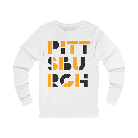 Pittsburgh City Art - Unisex Long Sleeve Tee Long Sleeve Shirt - YinzerShop