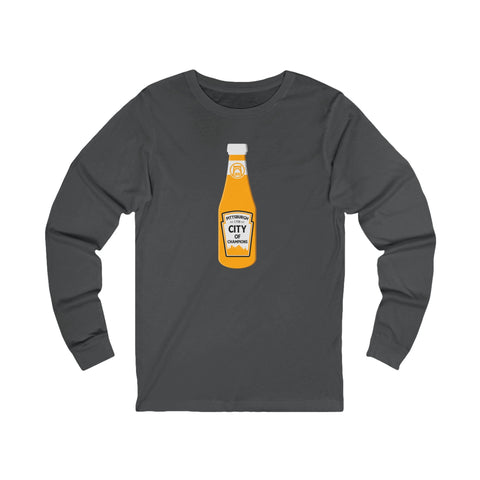 Pittsburgh, city of champions bottle long sleeve t-shirt Long Sleeve Shirt - YinzerShop