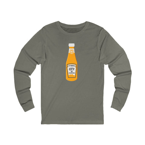 Pittsburgh, city of champions bottle long sleeve t-shirt Long Sleeve Shirt - YinzerShop