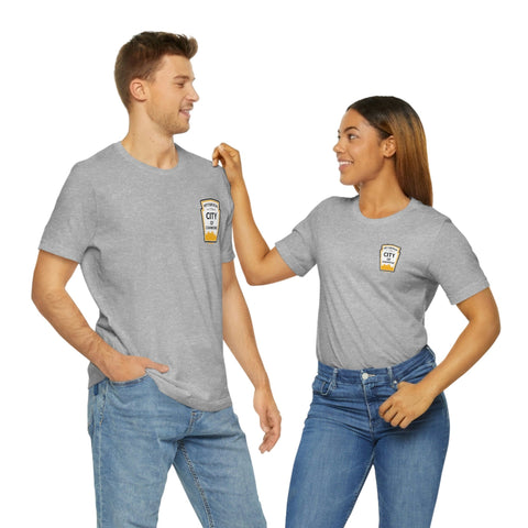 Pittsburgh, City of champions bottle short sleeve tshirt - Design on back T-Shirt Printify   