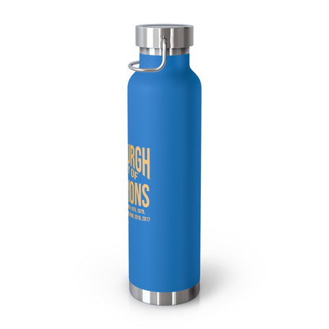 Pittsburgh City of Champions Copper Vacuum Insulated Bottle, 22oz Mug - YinzerShop