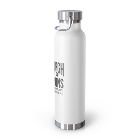 Pittsburgh City of Champions Copper Vacuum Insulated Bottle, 22oz Mug - YinzerShop