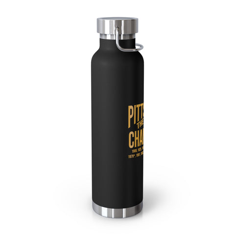 Pittsburgh City of Champions Copper Vacuum Insulated Bottle, 22oz Mug - YinzerShop
