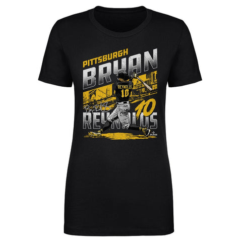 Pittsburgh City T-Shirt - Bryan Reynolds Slim Fit Cotton Crewneck Tee Women's T-Shirt - YinzerShop