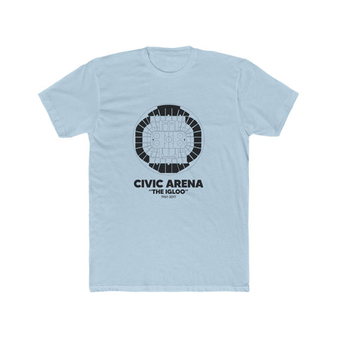 Pittsburgh Civic Arena "The Igloo" Cotton Crew Tee T-Shirt - YinzerShop