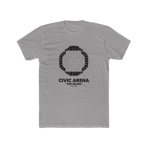 Pittsburgh Civic Arena "The Igloo" Cotton Crew Tee T-Shirt - YinzerShop
