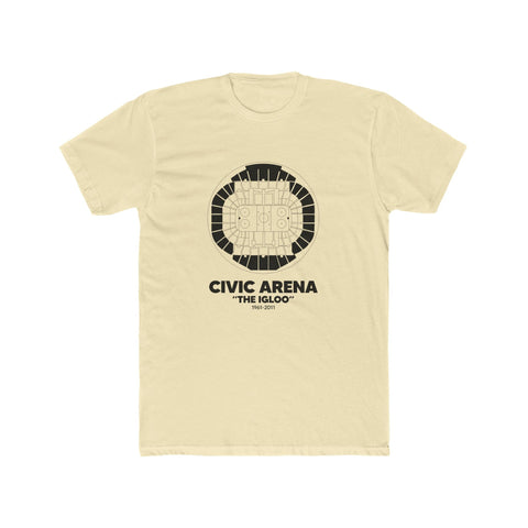 Pittsburgh Civic Arena "The Igloo" Cotton Crew Tee T-Shirt - YinzerShop