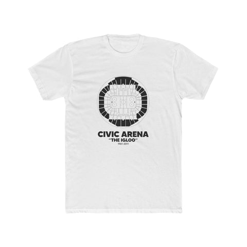 Pittsburgh Civic Arena "The Igloo" Cotton Crew Tee T-Shirt - YinzerShop