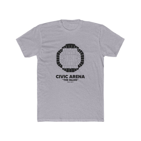 Pittsburgh Civic Arena "The Igloo" Cotton Crew Tee T-Shirt - YinzerShop