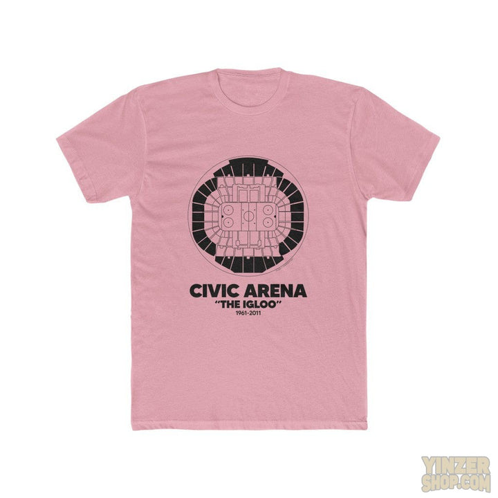Pittsburgh Civic Arena "The Igloo"  Cotton Crew Tee T-Shirt Printify Solid Light Pink S 