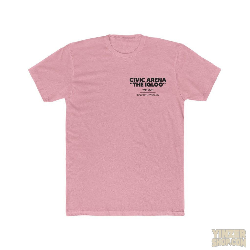 Pittsburgh Civic Arena "The Igloo" T-Shirt Print on Back w/ Small Logo T-Shirt Printify Solid Light Pink S 