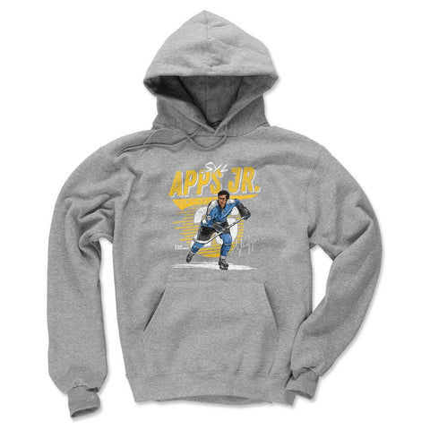 Pittsburgh Comet Hoodie - Syl Apps Jr. Loose Fit Polyester Cotton Blend Sweatshirt Men's Hoodie - YinzerShop