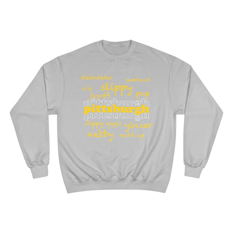 Pittsburgh Crewneck Sweatshirt – Champion Eco Cotton Polyester Blend Pullover Sweatshirt - YinzerShop