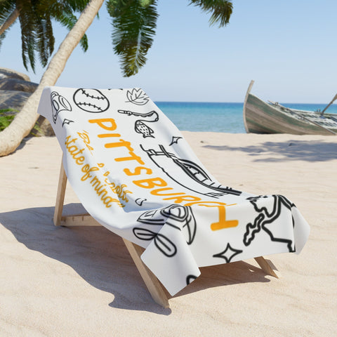 Pittsburgh Doodles Wrap - Beach Towel Home Decor - YinzerShop