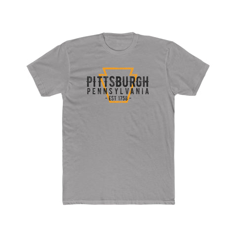 Pittsburgh Established T-Shirt – Premium Fitted Shirt With High Quality Print T-Shirt - YinzerShop