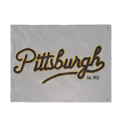 Pittsburgh Faux Embroidery - Double Sided Flag Home Decor - YinzerShop